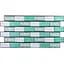 Декоративна ПВХ панель цегла зелений орнамент Sticker Wall SW-00001429 960х480х4мм - мініатюра 1
