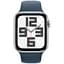 Смарт-годинник Apple Watch SE 2 GPS 40 mm Silver Aluminium Case with Storm Blue Sport Band S/M (MRE13) - мініатюра 1