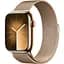 Смарт-годинник Apple Watch Series 9 GPS + Cellular 45mm Gold Stainless Steel with Gold Milanese Loop [MRMU3] [92679] - мініатюра 1