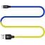 Кабель ColorWay USB - MicroUSB National 2.4А 1м Blue Yellow - миниатюра 4