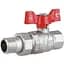 Кран кульовий Thermo Alliance "Американка" Forte 1/2" ВЗ прямий, метелик SF220W15 - мініатюра 1