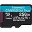 Карта пам'яті Kingston microSDXC Canvas Go! Plus 256GB Class 10 UHS-I U3 V30 A2 (SDCG4/256GBSP) [139170] - мініатюра 1