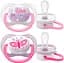 Пустышка Philips Avent Ultra Air I love для девочки, 0-6 месяцев, 2 шт. (SCF080/02) - миниатюра 1