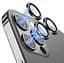 Захисне скло на камеру DK для Apple iPhone 16 Pro Max Lens Metal Ring Eagle Eye 017190 black - мініатюра 2