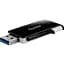 USB флеш-накопитель Apacer USB AH350 128GB USB 3.2 Black (AP128GAH350B-1) [136940] - миниатюра 1