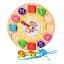 Рамка вкладыш Часики Limo Toy MD 1270 со шнуровкой, 18 см Тигр - миниатюра 1