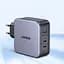 Зарядний комплект блок і кабель 3 порти USB (2хUSB-C+USB-A) Ugreen CD289 140W Gan (90549) - мініатюра 3