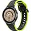 Браслет Double Line для Samsung Galaxy Watch 6 Classic 43mm 6 Classic 47mm - чорно-зелений ширина кріплення 20мм силікон Watchbands (W12-5WB81966105) - мініатюра 1