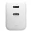 Сетевое зарядное устройство Native Union Fast GaN Charger PD 35 Вт Dual USB-C Port White (FAST-PD35-WHT-EU) - миниатюра 1