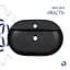 Раковина накладная Qtap Scorpio 600x400x120 Matt Black с донным клапаном QT142203MBMBN48469 - мініатюра 4