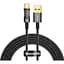 Кабель Baseus Explorer Series Auto Power-Off USB-A to USB-С 100w 2m Black (CATS000301) [152038] - мініатюра 1