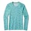 Футболка Smart Woоl Wm's Merino 150 Baselayer Print Long Sleeve Nile Blue XS Smart Wool (1033-SW 15574.B46-XS) - мініатюра 1