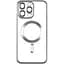 Чохол Metallic Chrome Full Camera Magsafe iPhone 14 Pro Silver - мініатюра 1