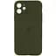 Чехол Epik Silicone Case Full Camera Protective (AA) для Apple iPhone 12 (6.1) Зеленый / Dark Olive - миниатюра 1