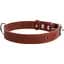 Нашийник одинарний Collar, шкіра, 38-50х2,5 см, коричневий - мініатюра 3