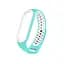 Силіконовий ремінець для фітнес браслета XiaomiXiaomi Smart Band 5 6 7 Blue White Sport Блакитний Спортивний - мініатюра 1
