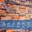 Самоклеюча 3D панель піщаник катеринослав цегла Sticker Wall 20000х700х3мм - мініатюра 5