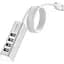 Концентратор Hoco USB 2.0 to 4xUSB Line machine HB1 Silver (6957531038146) - мініатюра 3