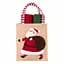 Подарунковий набір рушничків в мішечку Ardesto Christmas Santa 38х63см, 2шт, 100% бавовна, червоний, зелений (ART3863HSB) - мініатюра 1
