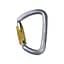 Карабін Singing Rock D Steel Triple Lock Screw Gate Black 50kN Сріблястий - мініатюра 1