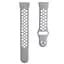 Силіконовий ремінець з перфорацією для фітнес браслета Fitbit Charge 3/4 Grey White/розмір L - мініатюра 3