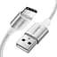 Дата кабель USB 2.0 AM to Type-C 1.0m US288 Aluminum Braid White Ugreen (60131) - мініатюра 1