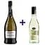 Набір вино ігристе Canti Pinot Grigio Brut біле брют 0.75 л + вино Canti Pinot Grigio Pavia біле сухе 0.25 л - мініатюра 1
