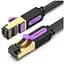 Патч-корд 5м, FTP cat 7 RJ-45 black Vention (ICABJ) - миниатюра 1