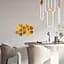 Дзеркальний декор Wall Sticker SW-00002515 акриловий самоклеючий 80х70 мм 12 шт. золото - мініатюра 5