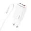 Зарядное устройство 3 порта Hoco N16 65w GaN wall charger - миниатюра 1
