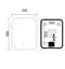 Дзеркало Mixxus Premium DIVERSE MR15-90x70-REVERSE (LED Touch, Anti-fog (3-6,5kK)) (MP6639) - мініатюра 5