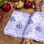 Рушник вафельний MirSon №506 Waffle Blue flowers 90х45 см (2200006739678) - мініатюра 3