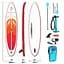 Надувна SUP дошка Aero Board 2.0 (365х15х80см) 12' Red Orange - мініатюра 2