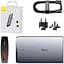 МЗП Baseus GaN5 Pro Ultra-Slim Fast Charger C+U 65W Gray With Xiaomini White Cable Type-C to Type-C 100W 20V/5A 1m CCGP150113 Black - мініатюра 6