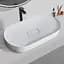 Умывальник Rea Iris 71 white matt накладной REA-U4305, Белый матовый - миниатюра 3