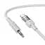 Аудіоадаптер Hoco UPA27 Spirit transparent digital audio conversion cable Type-C 1.2 м сірий - мініатюра 3