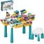 Конструктор A-Toys зі столиком та стільчиком 77 великих деталей 10351A-Q03B - мініатюра 1