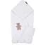 Рушник дитячий Childhome Terry Teddy 80x80 см з капюшоном білий (CCBCJMTB) - мініатюра 1