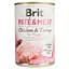 Вологий корм для цуценят Brit Pate & Meat з куркою та індичкою 400 г - мініатюра 3