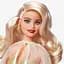 Колекційна лялька Barbie Святкова в розкішній золотистій сукні, 30 см (HJX04) - мініатюра 2