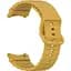 Силиконовый ремешок BeCover Ribbed Tape Samsung Galaxy Watch (20 mm) 3 41 mm/4 40mm-44mm/5 40-44mm/6 40-44mm/7 40-44mm Yellow (712051) - миниатюра 3