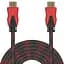 Кабель Ritar HDMI-HDMI 2.0 м v1.4 2 фільтри обплетення круглий RED/Black - мініатюра 2