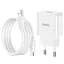 Блок живлення мережевий Hoco C106A Leisure + Type-C single port charger 1USB 10.5W білий - мініатюра 6