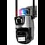 Вулична охоронна WIFI камера відеоспостереження Dual Lens Поворотна камера спостереження з бузком - мініатюра 2