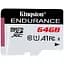 Карта пам'яті Kingston microSDXC 64GB High Endurance UHS-I U1 A1 [SDCE/64GB] [82575] - мініатюра 1