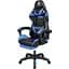 Кресло геймерское Kruger&Matz GX-150 с подставкой для ног Black/Blue - миниатюра 1