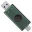 USB флеш накопитель Kingston 256GB DataTraveler Duo USB 3.2 / Type-C Black/Green (DTDEG2/256GB) - миниатюра 2