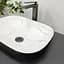 Умивальник VBI Ravenna marmo black matt накладний VBI-011220, Чорний матовий - мініатюра 4