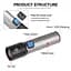 Фонарик Flashlight BL K31, аккумуляторный ручной, светодиодный с фокусировкой и USB зарядкой - миниатюра 6