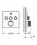 Термостат скрытого монтажа с 3 кнопками управления Grohe Grohtherm SmartControl 102167KF00, Черный матовый - миниатюра 5